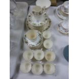 Victorian Part Tea Service decorated with Ivy Leaves