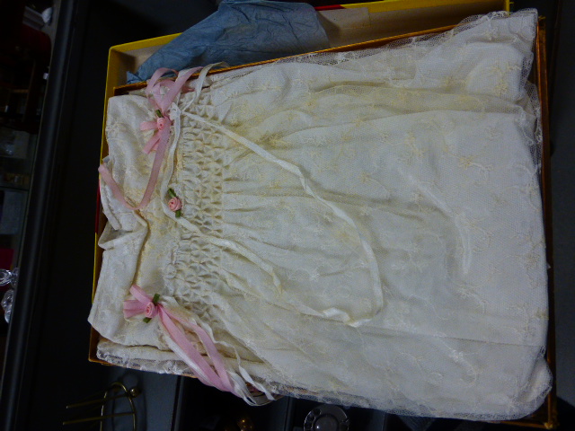 Vintage Child's Christening Gown in a Vintage Cadbury's Chocolate Box - Image 2 of 2