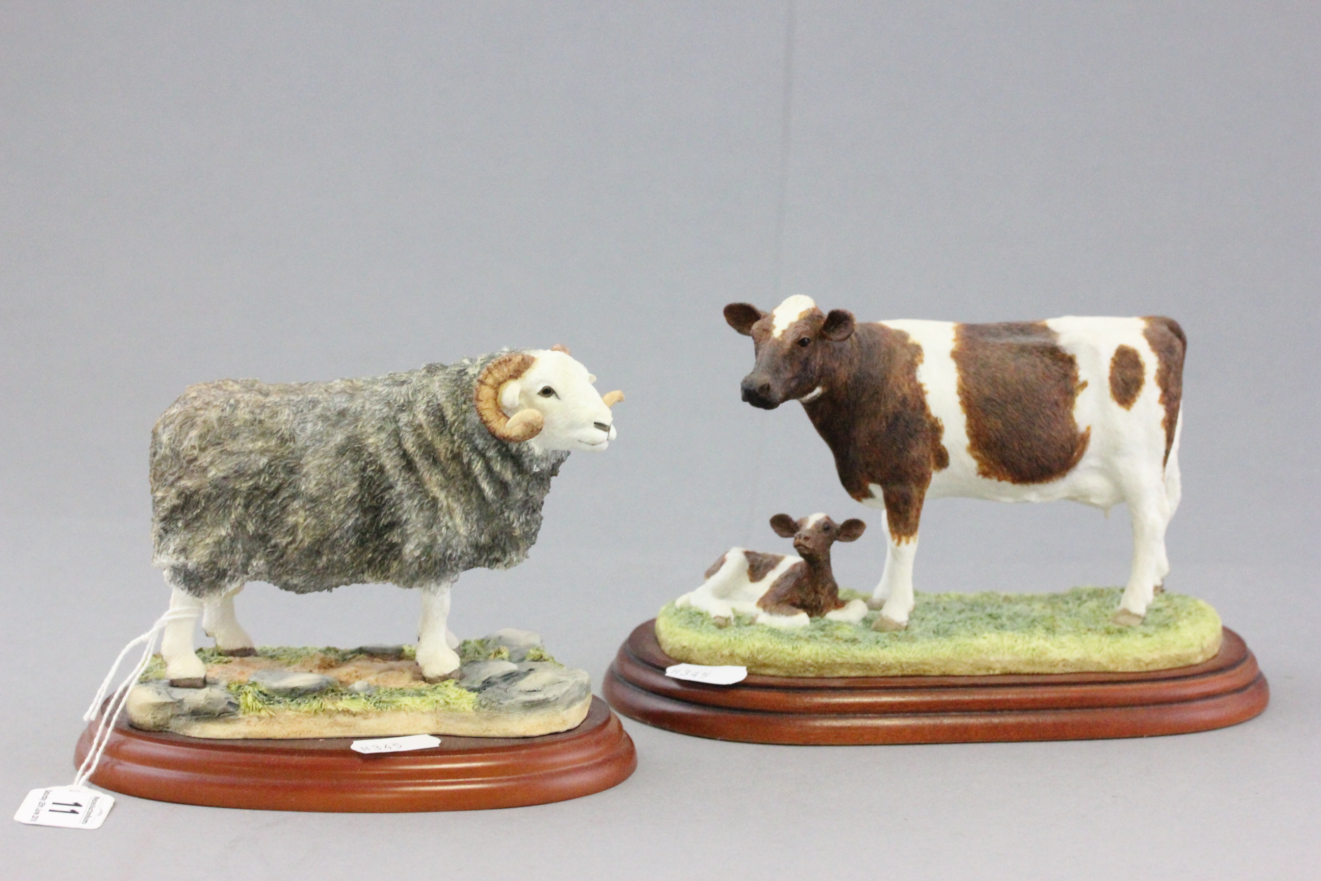 Border Fine Arts Herdswick Ram and Hereford Cow & Calf