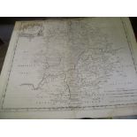 Morden map of Warwickshire c1695/1722