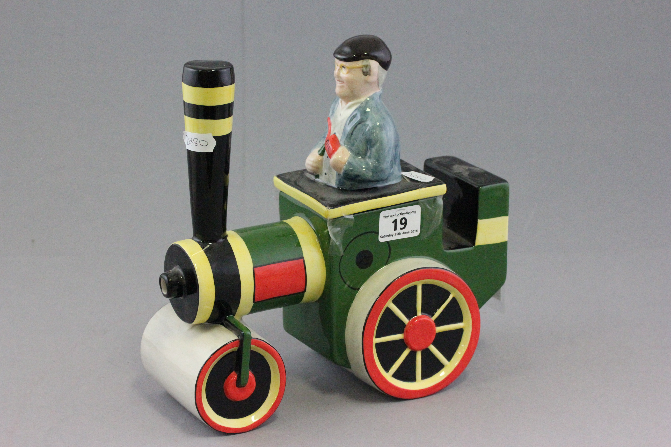 Lorna Bailey ' Steam Engine Fred ' Model, limited edition of 100, signed by Lorna Bailey with