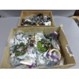 Two Boxes of Mixed Costume Jewellery