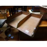 Mahogany Desk Top Filing Tray