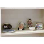 Mixed Lot of Ceramics including Two Poole, Goebel Hummel Figure, Doulton Lawyer Character Jug,