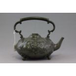 Large pewter teapot