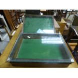 Two Vintage Glazed Display Cases