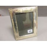 Large silver easel back picture frame