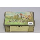 Vintage ' A Hunting we will go ' Advertising Sweet Tin