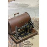 Wooden Cased Sewing Machine