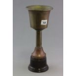 Unusual Copper Chalice on Bakelite Stand