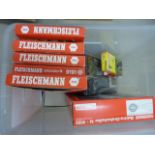 Model Railway - Large quantity of N gauge track to include boxed Fleischmann N9152 Turntable, 5 x