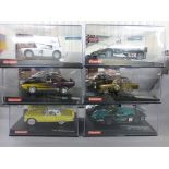 6 Boxed Carrera Evolution Slot Cars to include; Shelby Cobra 289, Audi R18 TDI, Maserati MC 12 - all