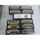 Model Railway - Boxed Graham Farish N gauge items to include coaches x 9 (745, 622, 765, 618,