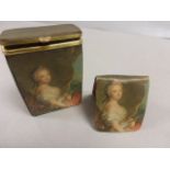 1950's Retro Cigarette Holder and Match Holder with Classical Lady design