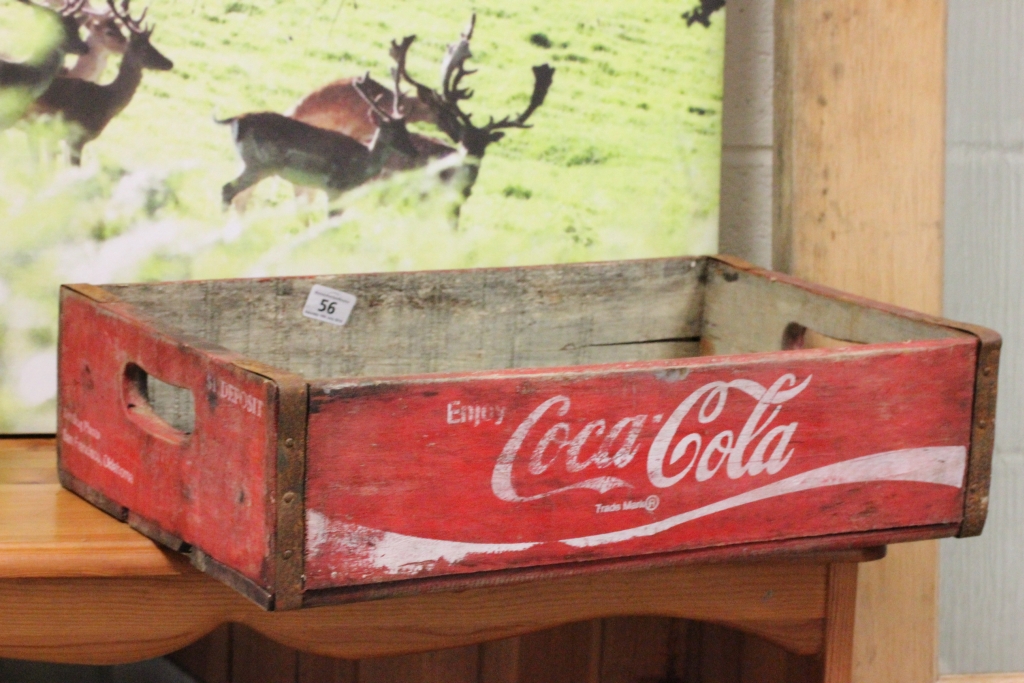 American twin handled Coca Cola crate