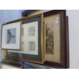 A large quantity of various framed and glazed topographical prints