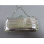 A Victorian hallmarked silver ladies purse