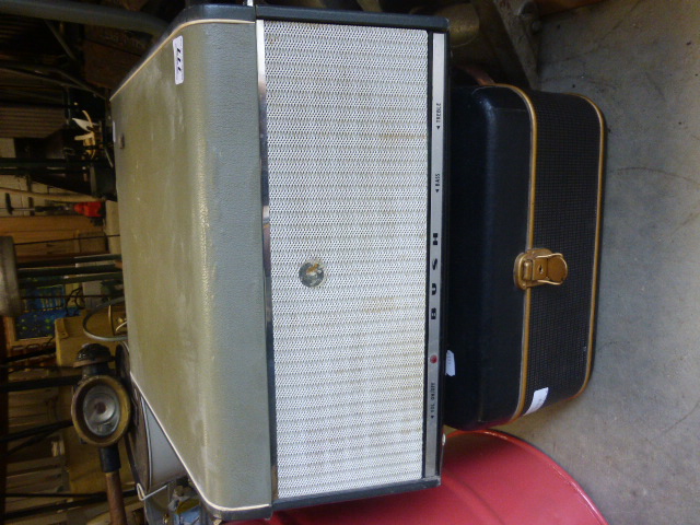 A cased Bush SRR31D record player together with a cased reel to reel recorder