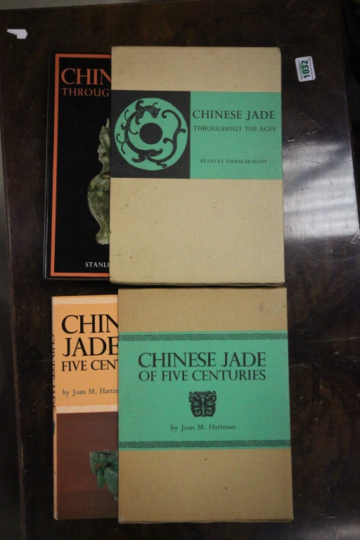 Two Folio jade books, 'Chinese Jade of Five Centuries' by Joan M. Hartman and 'Chinese Jade