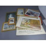 A box of topographical pictures and prints