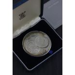 A commemorative silver medallion; to commemorate 1100 years of minting; dated 1986