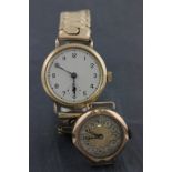 Two ladies 9ct yellow gold vintage watches