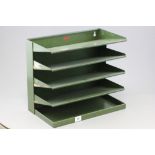 Vintage Veteran Series Industrial Five Tier Metal Filing Tray