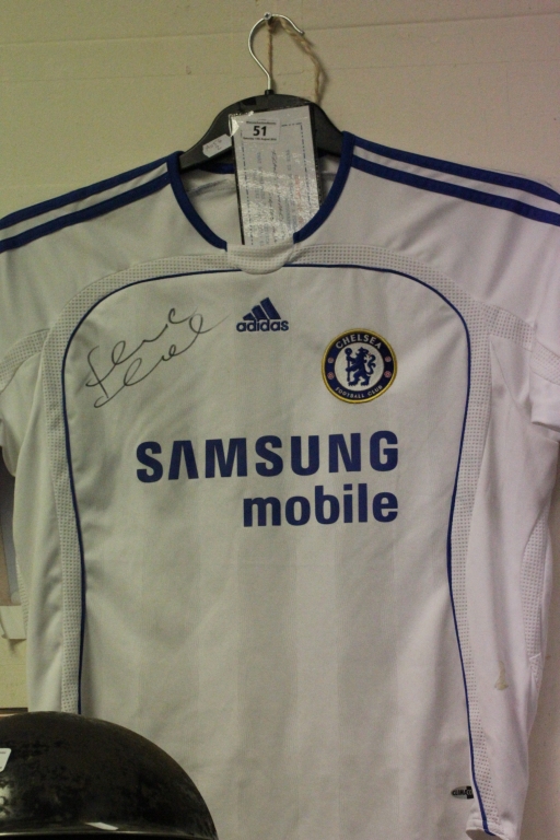 Football Autograph; signed Chelsea shirt signed by Frank Lampard with certificate of authenticity