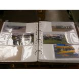 Two album of photographs mainly of plane and train interest; together with Railway ephemera