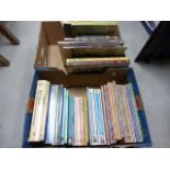 Two boxes of antique reference books