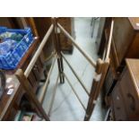 Vintage Pine Three Fold Clothes Airer