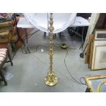 A brass standard lamp