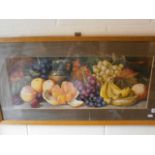 W. Glover watercolour of fruit signed and dated lower right, framed and glazed