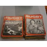 Quantity of vintage Rugby World magazines