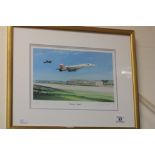 Framed and Glazed Signed Limited Edition Michael Long Print ' Britain's Finest ' depicting