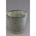 Vintage Galvanised Military Bucket