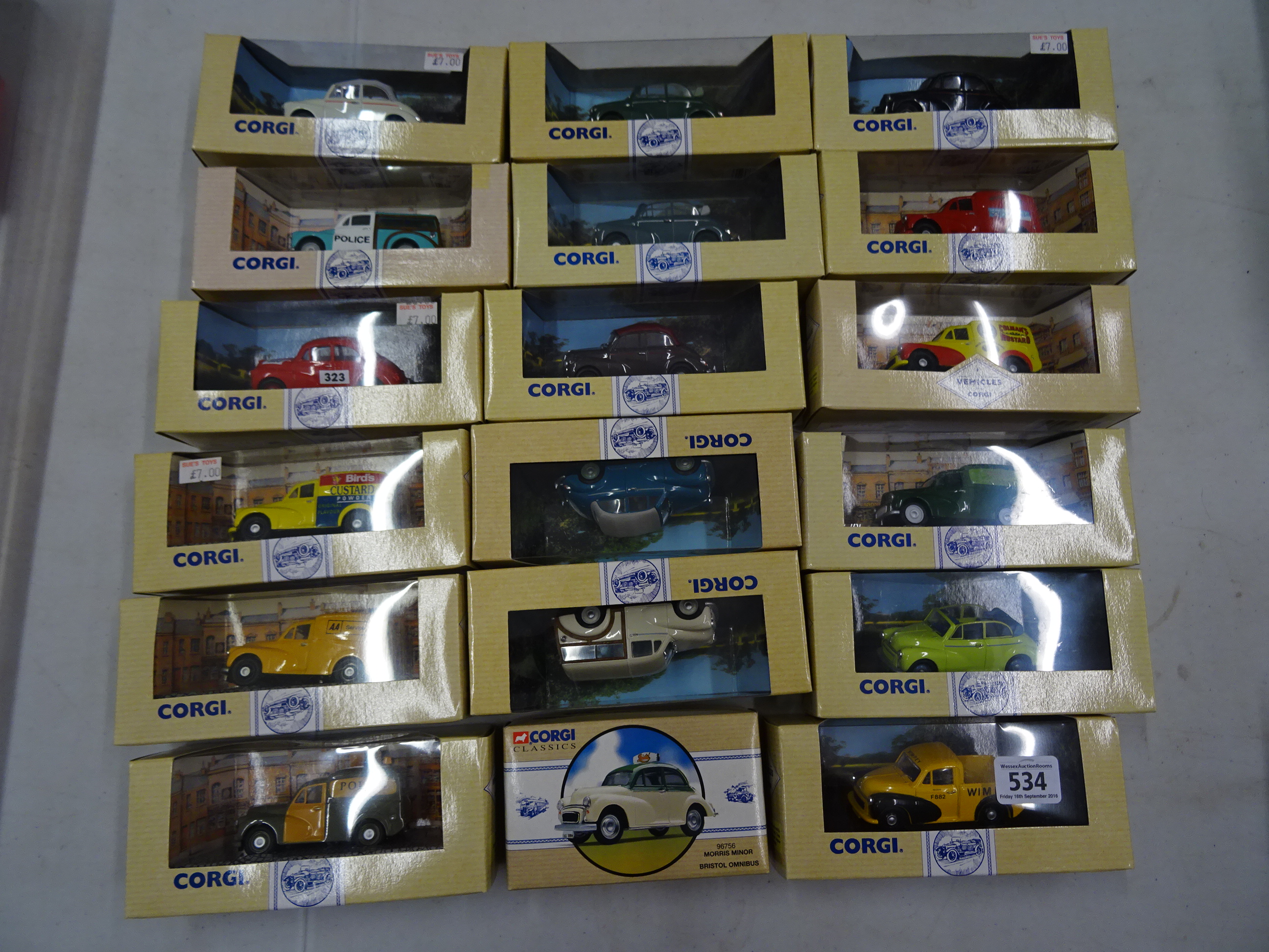 Eighteen boxed Corgi Morris diecast vehicles in unused condition - Image 2 of 2