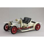 Mamod Roadster steam engine in white