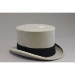 Grey Top Hat retailed by Moss Bros Covent Garden, size 7