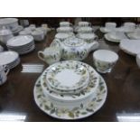 Wedgwood Beaconsfield Tea Service comprising Teapot, Milk, Sugar, Six Cups, Seven Saucers, Eight Tea