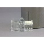 Boxed Swarovski Silver Crystal Town Hall ref 7474000027 6.5cm