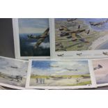 Five Military Aviation Prints - Battle of Britain Spitfires 1940 by Bob Murray, Spitfires 1940 by