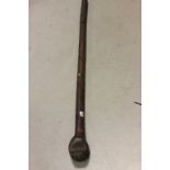 African walking stick with hand carved handle