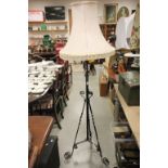 Wrought Iron Telescopic Standard Lamp