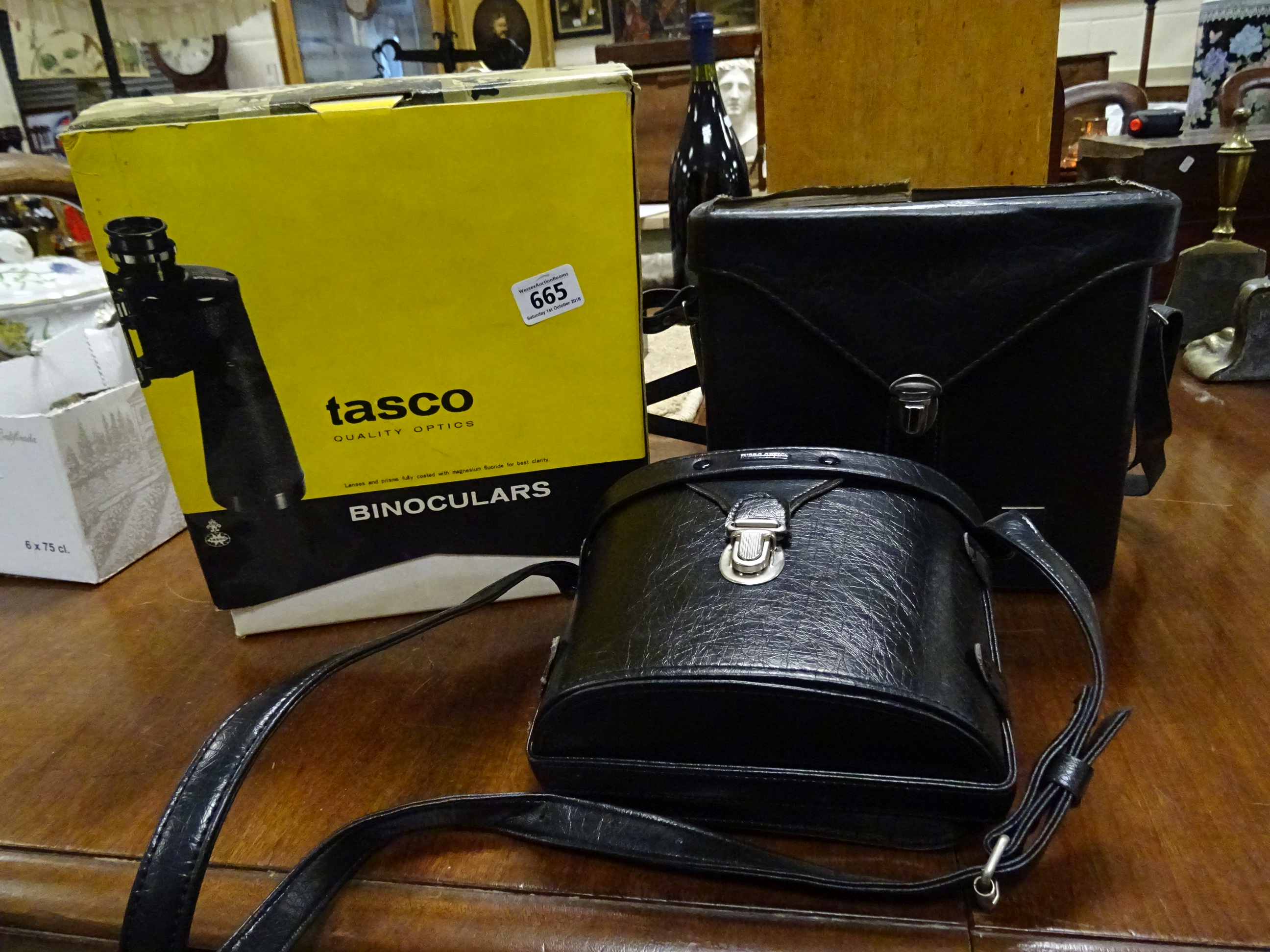 Boxed and Cased Set of Tasco 319 Apollo Optical Binoculars, Cased Set of Tasco No. 440 Binoculars