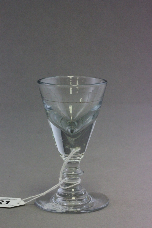 Early to Mid 19th century Illusion or Deceptive Toasting Glass