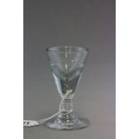 Early to Mid 19th century Illusion or Deceptive Toasting Glass