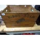 Wartime ration 'Bibby' soap advert box