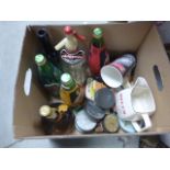 Group of Brewerania Items including Water Jug, Soda Syphon, Bar Mats, Bottles, Tins, etc