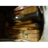 Two Leather Cased Briefcases, Two Leather Attache Wallets plus Three Other Leather Cases